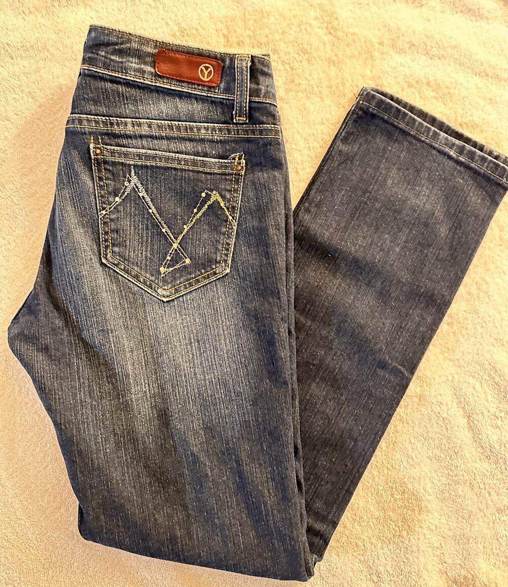 YASO Women's Jeans Skinny Blue Denim Stretch Jeans Size 9/10 (30x30)preowned